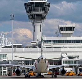 Ebenso der Flughafen München.