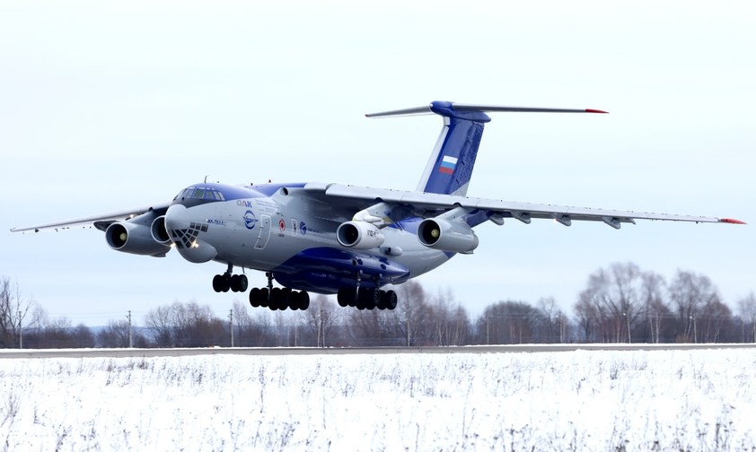 Die Ilyushin Il-76 LL des Gromov Flight Research Institute.