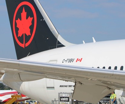 Dreamliner von Air Canada: Zwischen Wien und Toronto unterwegs.