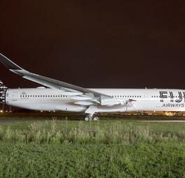 Airbus A350-900 für Fiji Airways: Noch fehlen die Triebwerke.