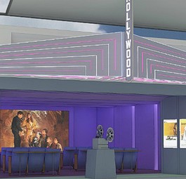 Flughafenkino: So soll das Vintage-Kino am Flughafen Portland aussehen.