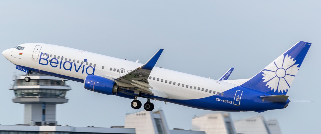 Flieger von Belavia: die Airline soll den russischen Fluglinien aushelfen.