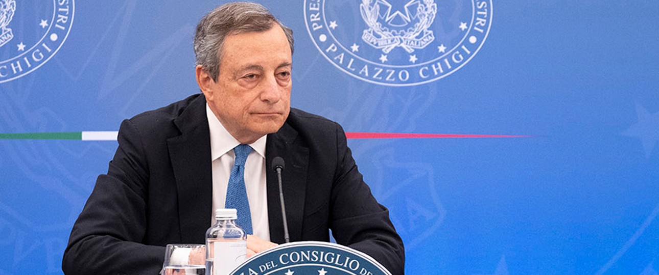 Mario Draghi: Er muss nur noch schnell die Regierung retten.