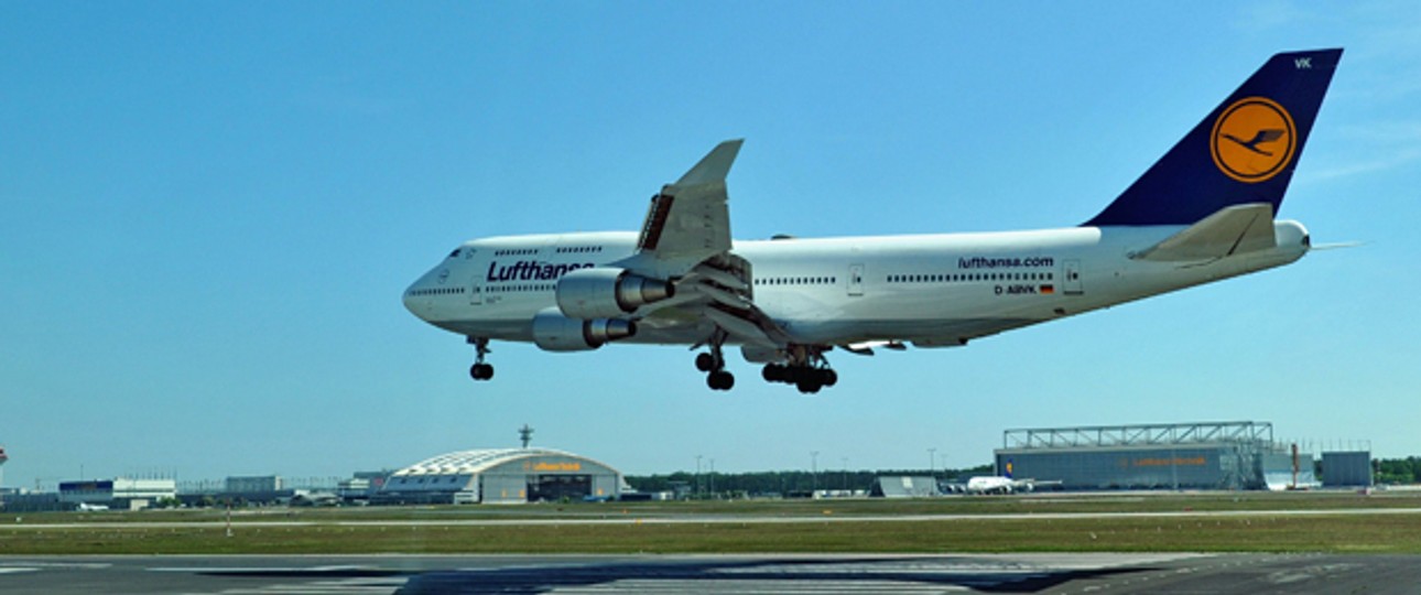 Boeing 747-400 von Lufthansa: Solch ein Flieger kam zum Einsatz.
