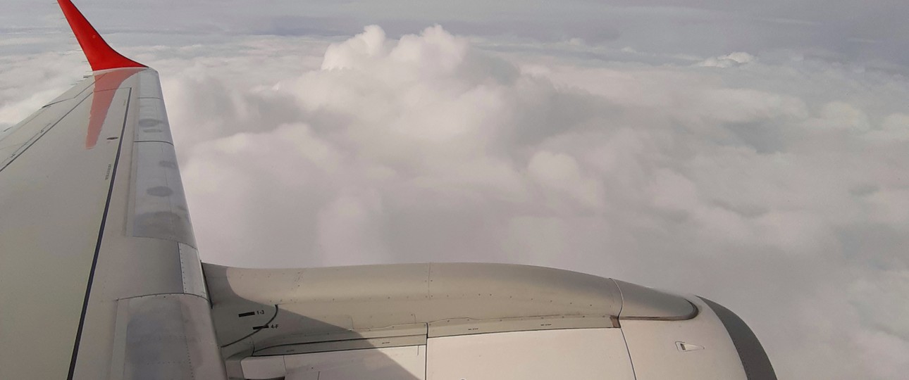 Blick aus Austrian-Airlines-Jet: Könnte künftig auch in Linate landen.