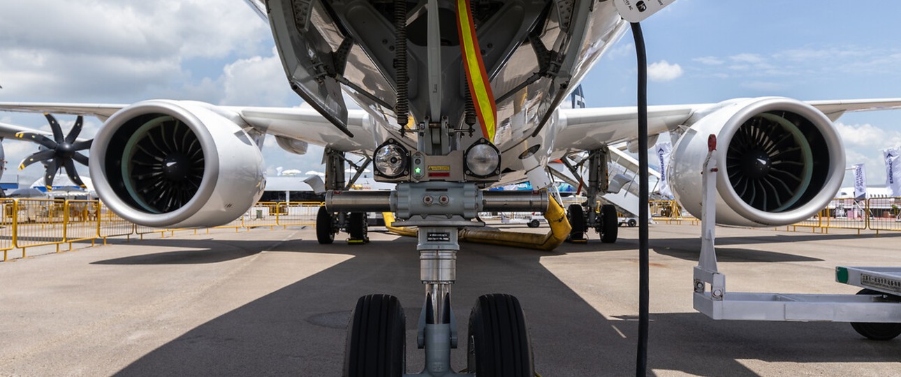 Fahrwerk eines Airbus A220: Bald für Croatia Airlines unterwegs.