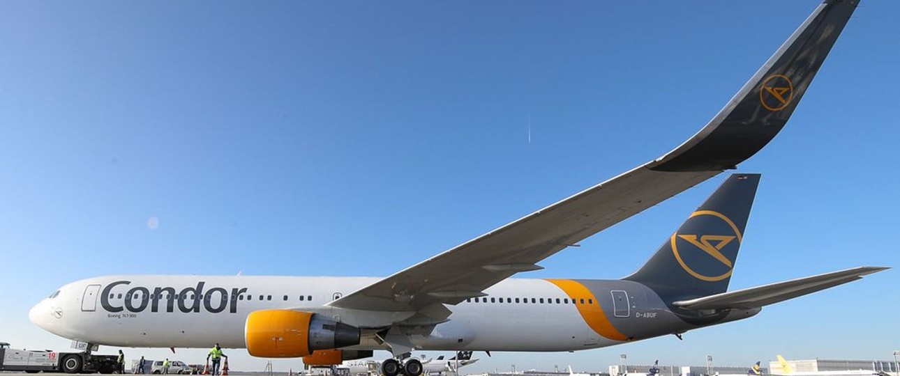 Boeing 767 von Condor: Vier sind derzeit als Prachter unterwegs.