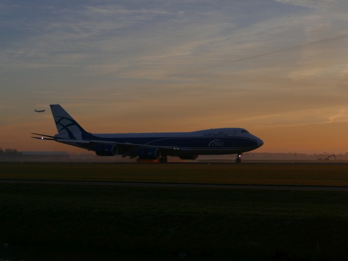 Ein Fracht-Jumbo von Air Bridge Cargo.