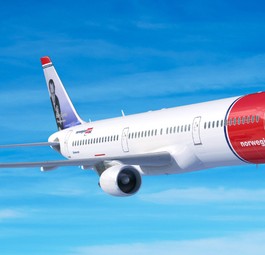 Visualisierung eines Airbus A321 von Norwegian: Zurzeit besteht die Flotte aus Boeing-Jets.