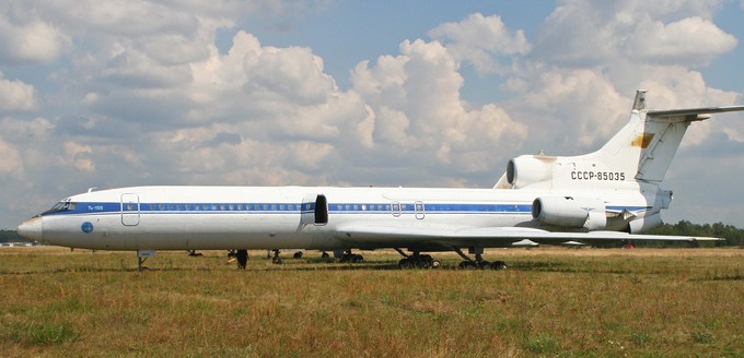 Heute steht die Tupolev Tu-155 noch immer am Flughafen Zhukovsky, von wo aus sie früher getestet wurde.