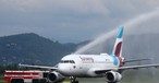 Begrüßung in Graz: Eurowings stationiert einen Airbus A319.