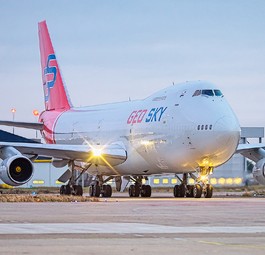Boeing 747-200 von Geo Sky: Für Maastricht-Flüge braucht sie bald ein anderes Modell.