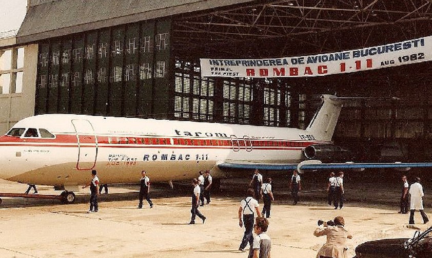 Der Roll-out der ersten Rombac 1-11 am 27. August 1982.