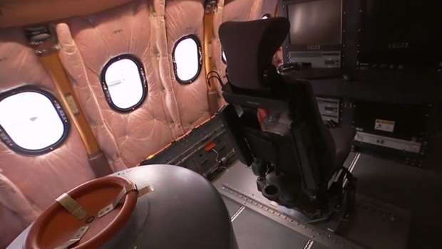 So sieht es im Flieger aus.