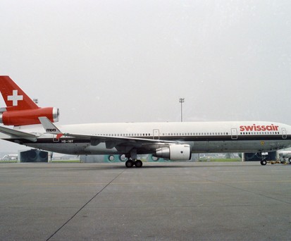 Die HB-IWF: Die McDonnell Douglas MD-11 von Swissair stürzte in der Nacht auf den 3. September 1998 bei Halifax ab.