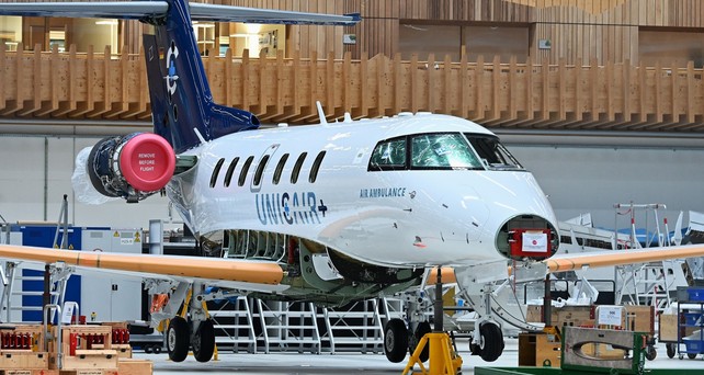 Erster Pilatus PC-24 für Unicair: Das Flugzeug wird ein Ambulanzjet.