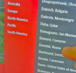 Donetsk, Russland: Bei Emirates ist die Stadt falsch zugeteilt.