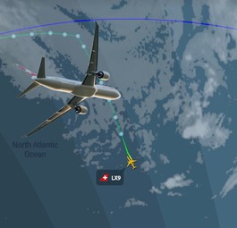 Flug LX9 von Swiss: Die Boeing 777 nahm eine ungewöhnliche Route.