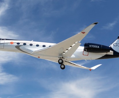 Gulfstream G700 beim Erstflug: Rund zweieinhalb Stunden in der Luft.