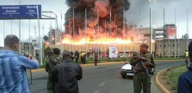 Flughafen Jomo Kenyatta: Der Airport steht in Flammen.