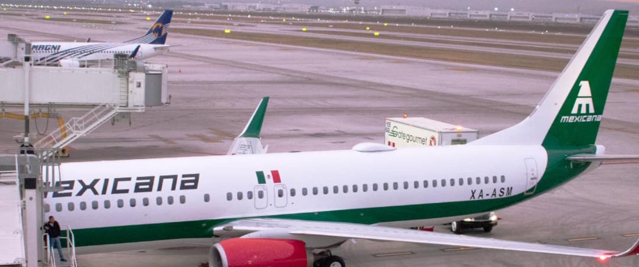 Boeing 737 von Mexicana: Die Airline ist mit dem Code einer anderen Fluglinie unterwegs.