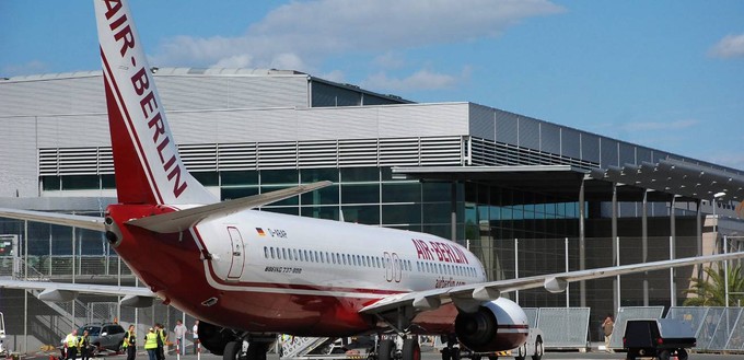 Auch Air Berlin hatte den Flughafen im Programm.