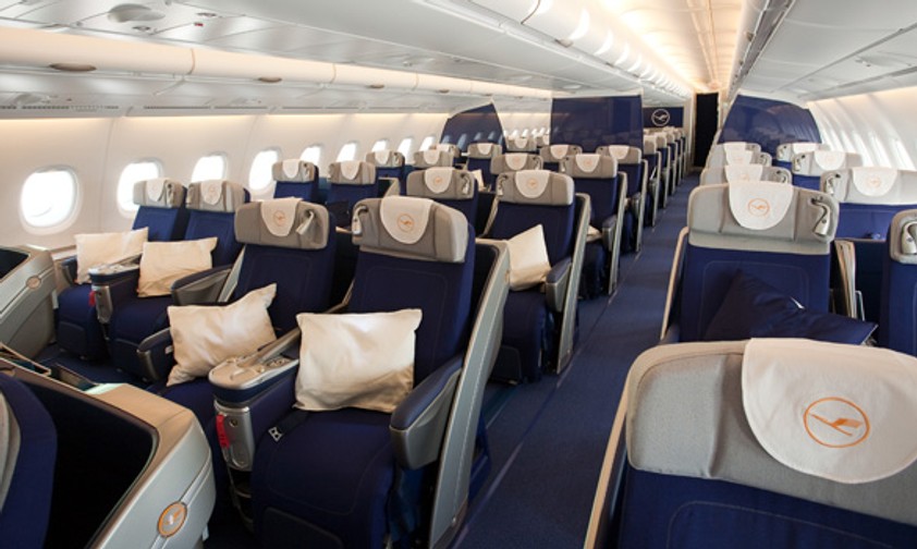 Business Class im Lufthansa A380: Immer mehr Konzerne gönnen ihren Angestellten bei der Reise diesen Luxus.