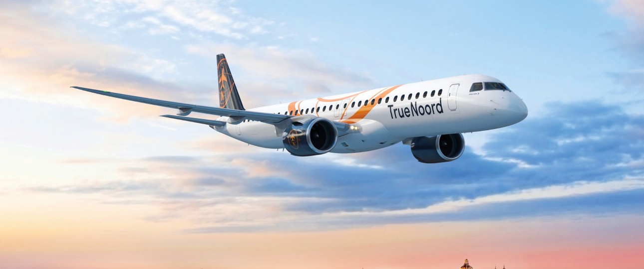 Embraer E2 in den Farben von True Noord: Das Unternehmen hat eine Order platziert.