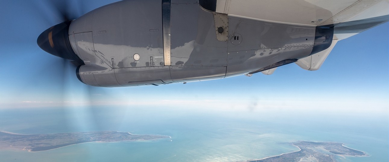 Blick aus einer ATR: Dank Stol-Eigenschaften werden neue Routen möglich.