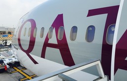 Qatar Airways: Alles stand still. 