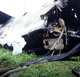 Das Wrack der Embraer E120: Keine Überlebenden.