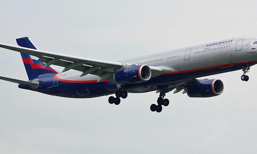 Airbus A330 von Aeroflot: Eine Maschine wurde in Colombo in Ketten gelegt.
