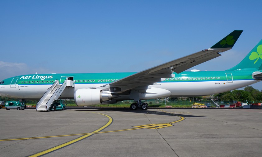Airbus A330 von Aer Lingus: Fliegt von Manchester nach New York.