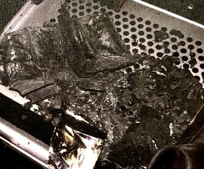 Aufnahme nach dem Feuer im Virgin-Atlantic-Jet: Eine Powerbank war der Auslöser.