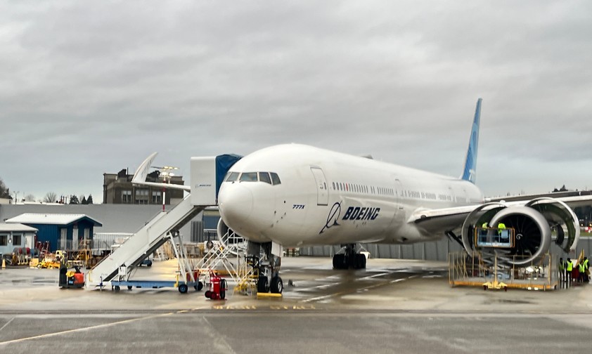 Boeing 777X-Testflugzeug: Ab April sollen auch Flugzeuge aus der Serienproduktion fliegen.