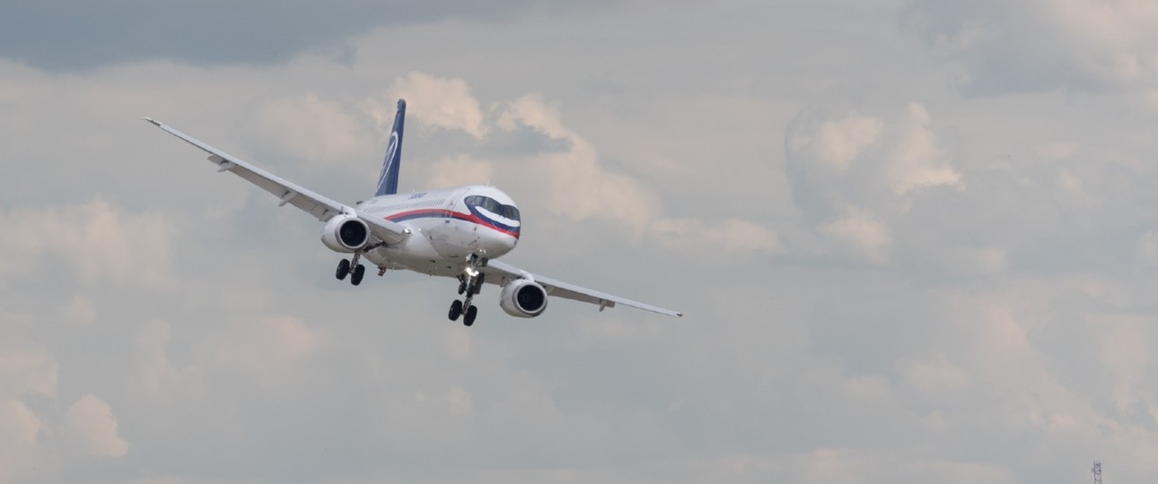 ... als der russische Superjet ...