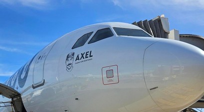 Aibus A320 Neo von Marabu Airlines: Die Airline ehrt ihren Ex-Chef Axel Schefe.