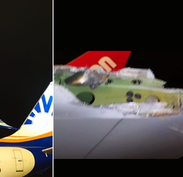 Die beiden Flugzeuge: Die Sun-Express-Maschine fliegt bereits wieder.