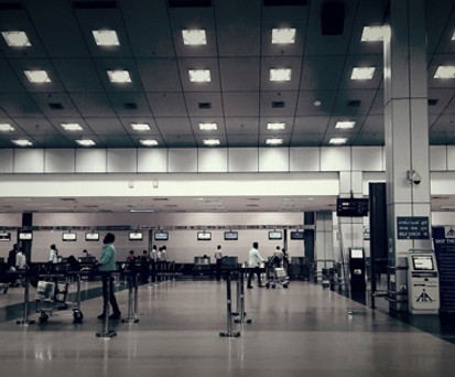 Indischer Flughafen (hier in Thiruvananthapuram): Digital statt Papier.