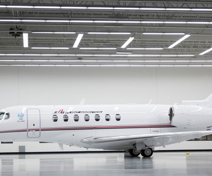 Die Cessna Citation Longitude für die japanische Luftfahrtbehörde Japan Civil Aviation Bureau JCAB.