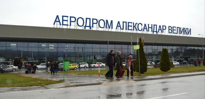 Bei den ganz kleinen Flughäfen (weniger als 2 Millionen Passagiere pro Jahr) gehören in Europa folgende zu den besten: Almeria, Girona, Melilla und Zaragoza in Spanien sowie Skopje in Nord-Mazedonien (im Bild).