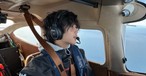 Ethan Guo im Cockpit: Seine Reise ist vorerst gestoppt.