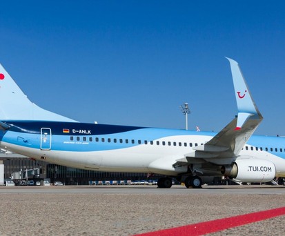 Eine Boeing 737-800 von Tuifly in Hannover: Zwei solcher Jets wurden beschädigt.