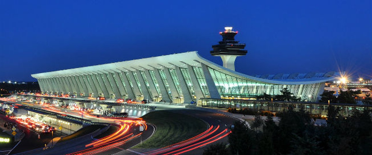 Platz 1: USA:  182.318 Starts pro Woche. Hier zusehen, der Dulles International Airport in Washington.