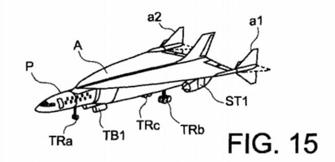So stellt sich Airbus das «ultraschnelle Luftfahrzeug» vor. Die Passagiere würden im vorderen Teil des Rumpfes sitzen.