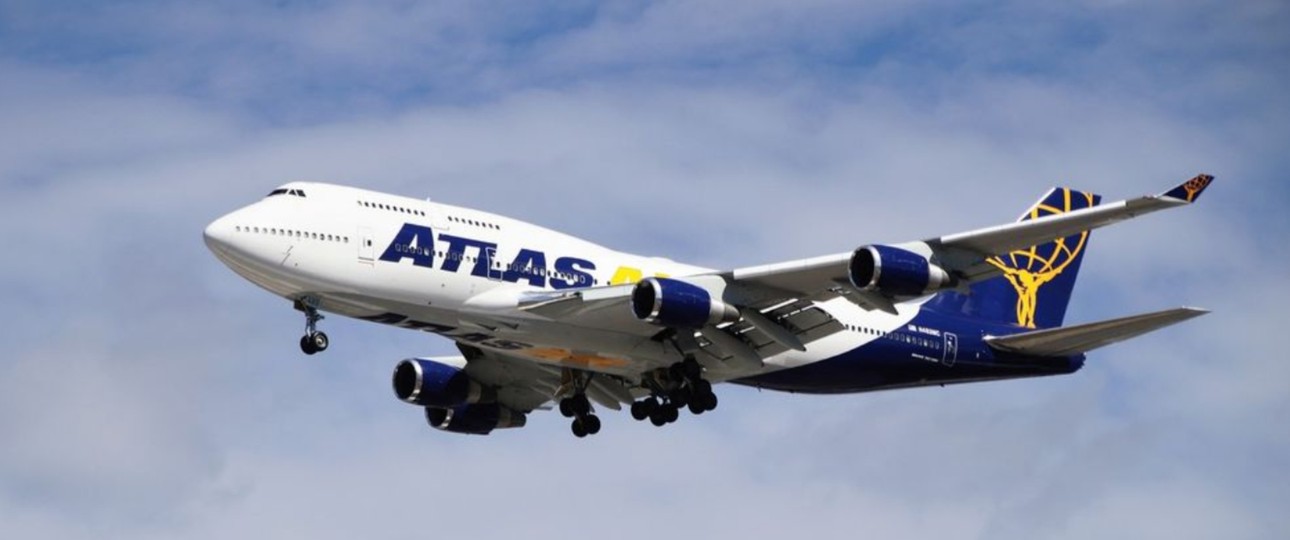 Eine 747-400 von Atlas Air: Die Fluggesellschaft betreibt elf Passagierflugzeuge.