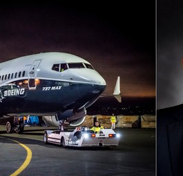 Boeing 737 Max und Boeing-Chef Dennis Muilenburg: Erklärungen sind gefragt.