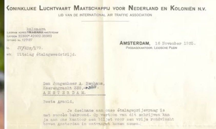 KLM löst 83-jähriges Ticket ein