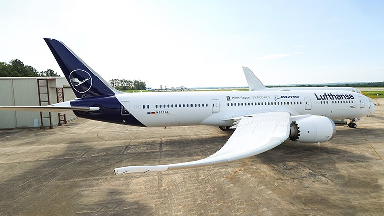 Die Boeing 787, die zum neuen Ecodemonstrator wird.