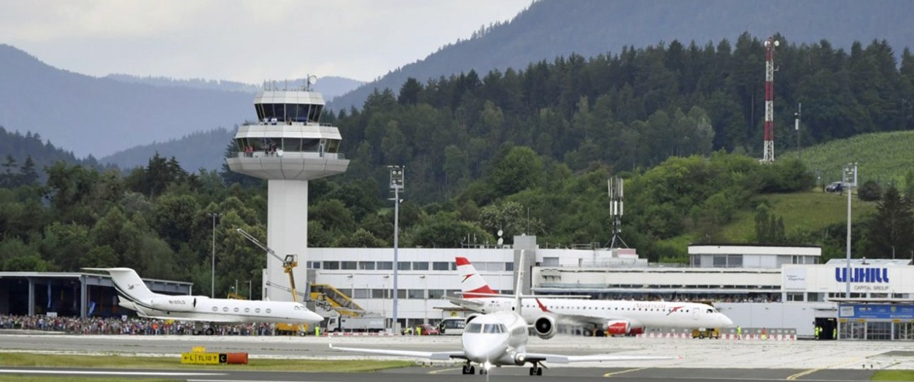 Flughafen Klagenfurt in der Lilihill-Zeit: Sorgt bis heute für Ärger.